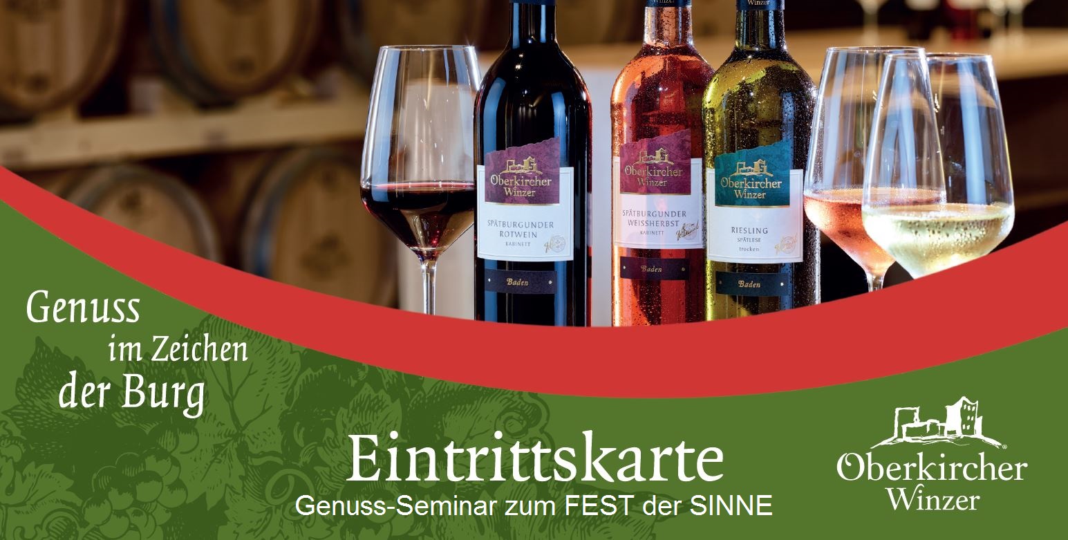 Karten Fest d. S. - Genuss-Seminar 1, Wein & Wildkräuter 04.06.23 / 12:30 Uhr