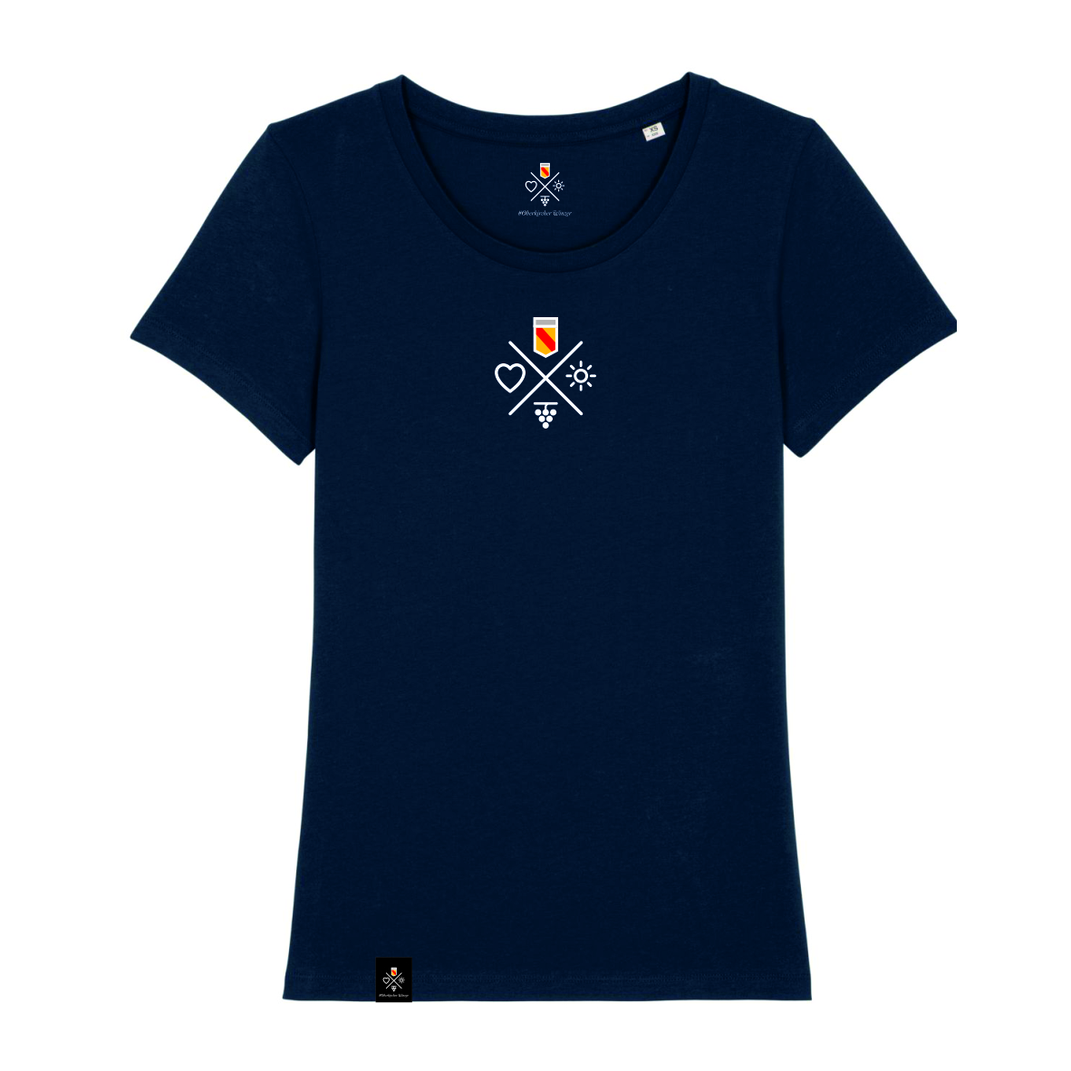 T-Shirt Piktogramm Kreuz Maidli - Navy, Badner-Style