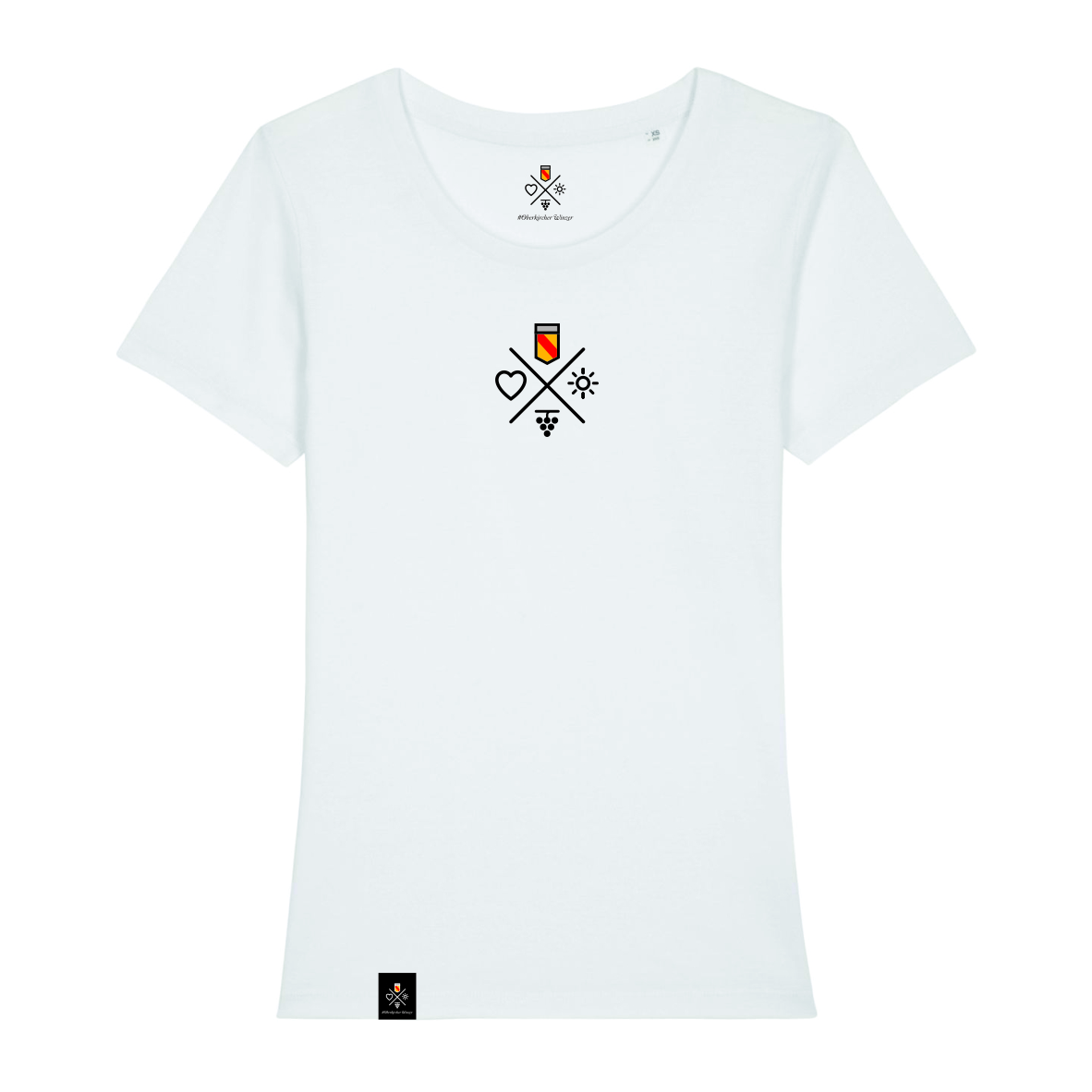 T-Shirt Piktogramm Kreuz Maidli - White, Badner-Style