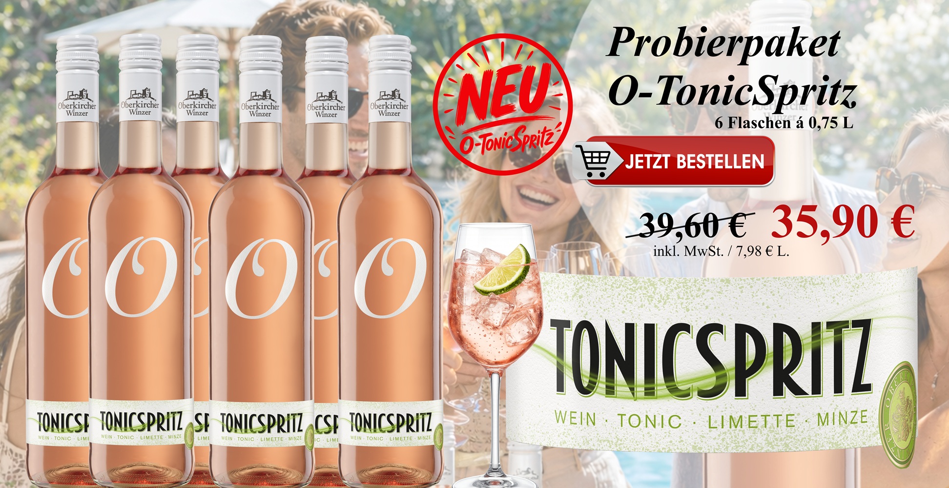 Probierpaket O-TonicSpritz 6er, 6x O-TonicSpritz