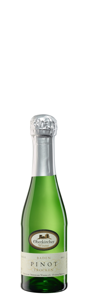Oberkircher Sekt , Pinot Sekt weiß trocken - Piccolo-