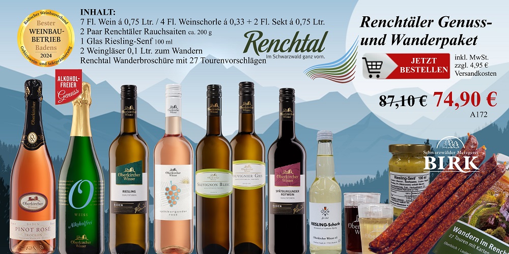 Renchtäler Genuss- u. Wanderpaket 2025, 