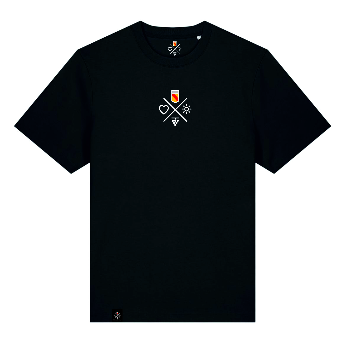 T-Shirt Piktogramm Kreuz Bueb - Black, Badner-Style