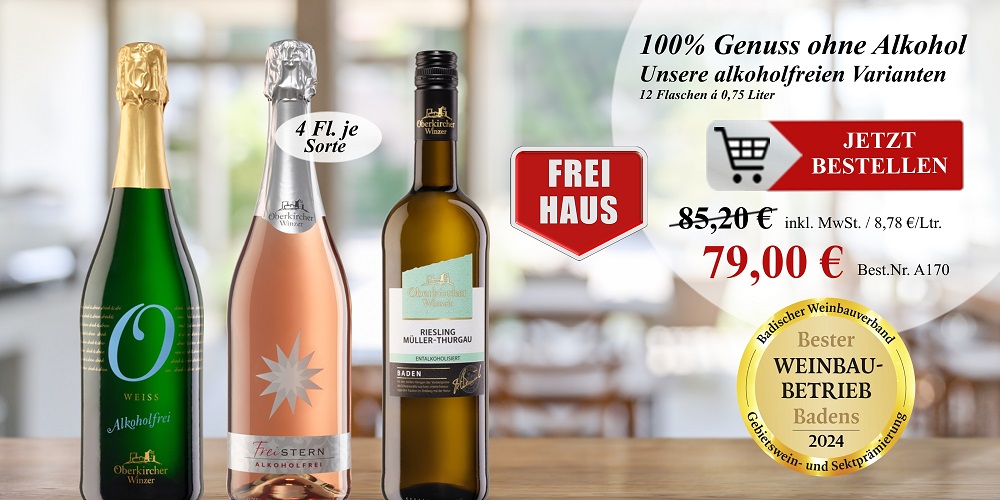 Aktionspaket -100% Genuss ohne Alkohol- 12 Fl., Unsere alkoholfreien Varianten
